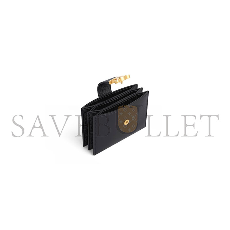 ce1i*e accordeon card holder nino in S*pple grained calfskin 10n843ghh.38no (11*7*2.5cm)